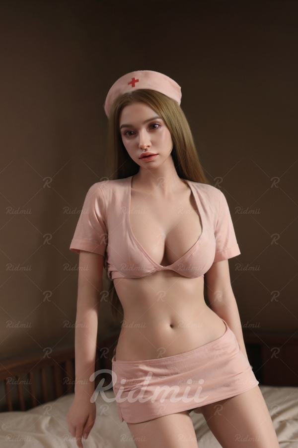 165cm E Cup Silicone Head & TPE Body Petite Breasts Brunette Thin Lips Lifelike Sex Doll Gallery 5