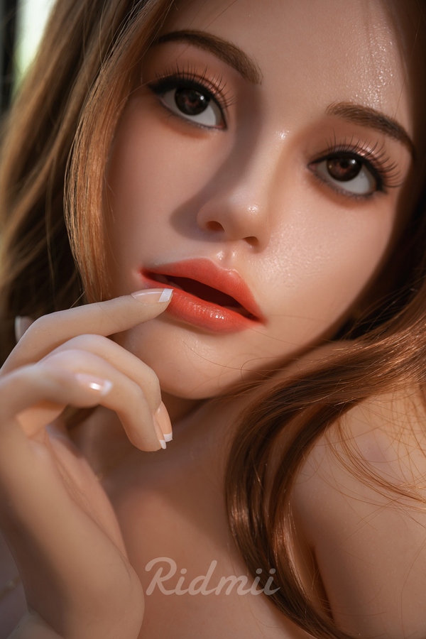 164cm G Cup Silicone Head & TPE Body Amber Eyes Petite Breasts Red Sex Doll Detail View 1