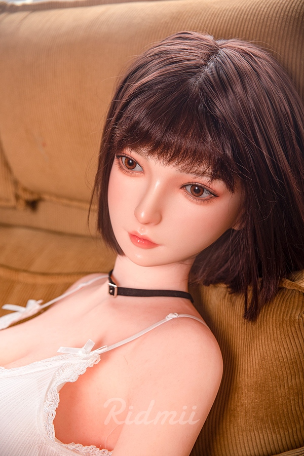 163cm G Cup Silicone Head & TPE Body Petite Breasts Black Asian Sex Doll Detail View 1