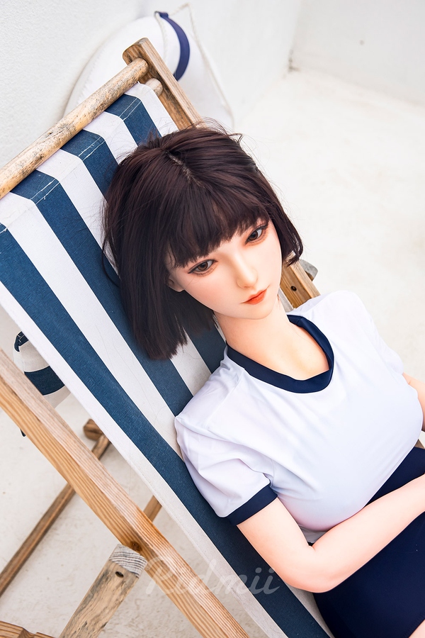 163cm G Cup Silicone Head & TPE Body Gray Eyes Petite Breasts Asian Sex Doll Detail View 6