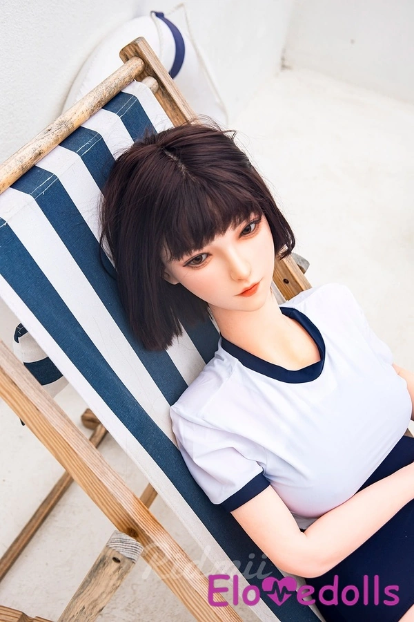 163cm G Cup Silicone Head & TPE Body Gray Eyes Petite Breasts Asian Sex Doll Detail View 6