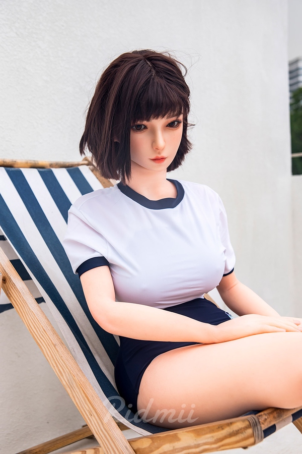 163cm G Cup Silicone Head & TPE Body Petite Breasts Black Asian Sex Doll Detail View 8