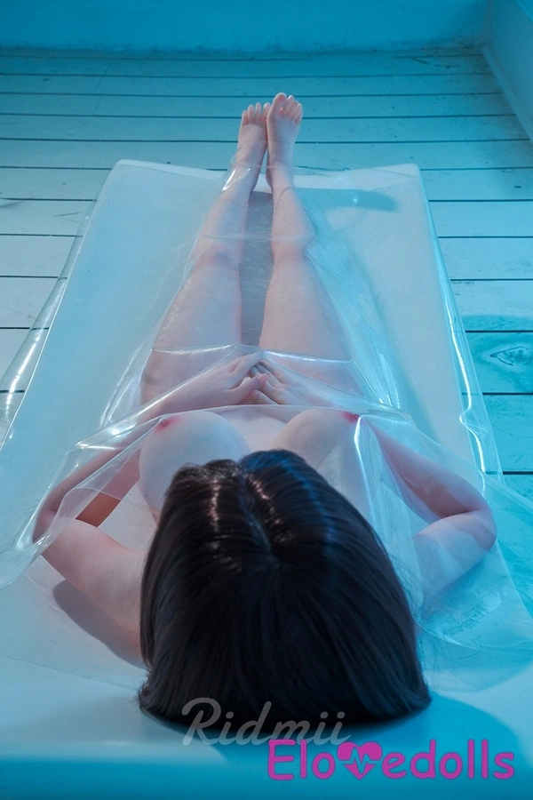 دمية جنسية سوداء واقعية برأس من السيليكون وجسم من مادة TPE وعيون زرقاء وثديين متوسطين بطول 163 سم - معرض 7