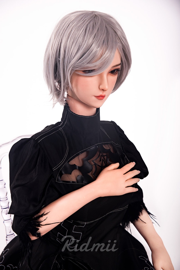 163cm G Cup Silicone Head & TPE Body Black Blue Eyes Medium Breasts Lifelike Sex Doll Detail View 15