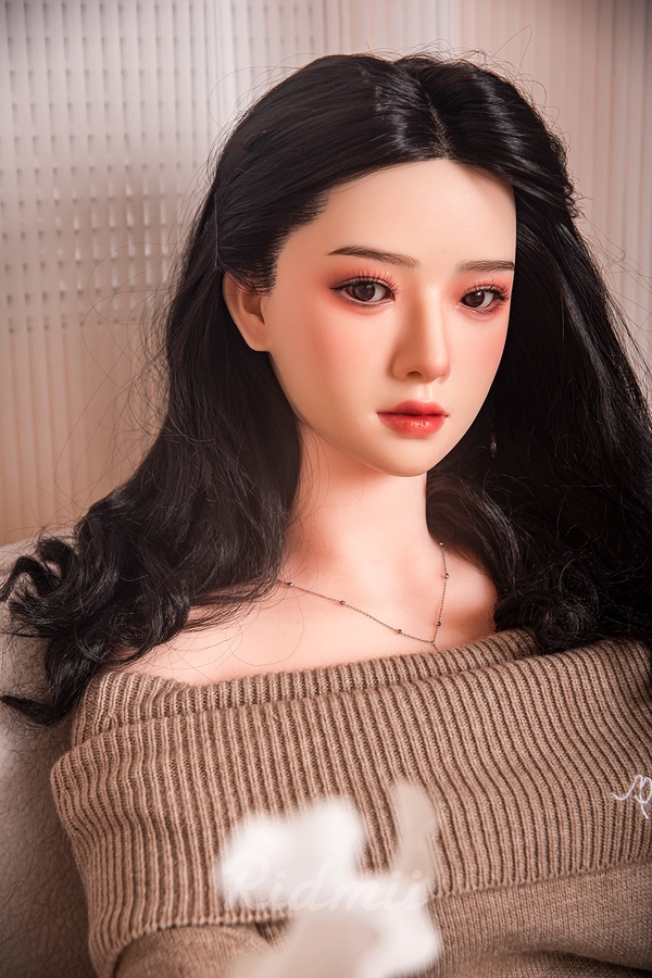 163cm G Cup Silicone Head & TPE Body Thin Lips Black Gray Eyes Best Sex Dolls Gallery 7