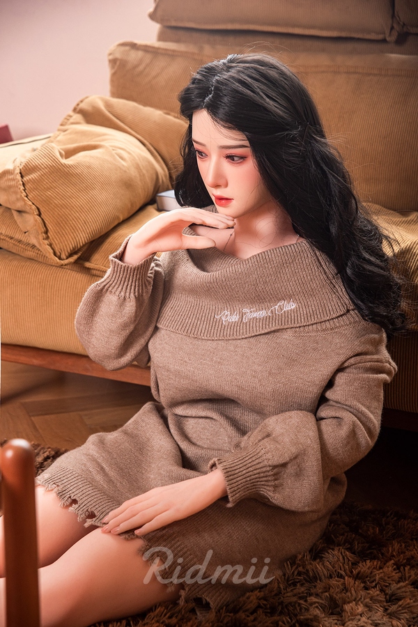 163cm G Cup Silicone Head & TPE Body Voluptuous Thin Lips Black Best Sex Dolls Gallery 9