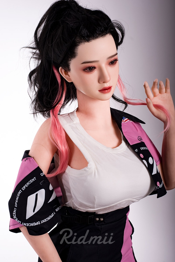 163cm G Cup Silicone Head & TPE Body Medium Breasts Gray Eyes Full Lips Realistic Sex Doll Detail View 5