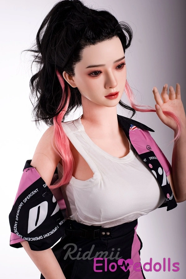Búp bê tình dục chân thực 163cm, đầu silicon cúp G & thân TPE, ngực trung bình, mắt xám, môi đầy đặn, chi tiết xem 5