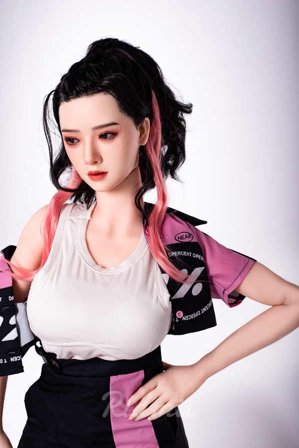 163cm G Cup Silicone Head & TPE Body Medium Breasts Pink Athletic Realistic Sex Doll Detail View 10
