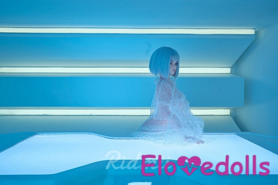 163cm G-kupa silikonhuvud och TPE-kropp med medelstora bröst, blå ögon, vita robotsexdockor, galleri 3