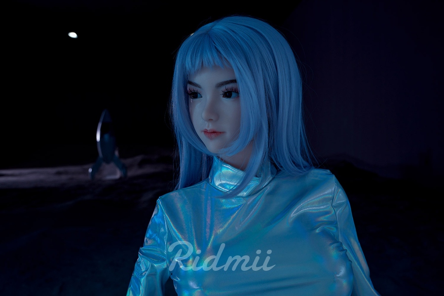 163cm G Cup Silicone Head & TPE Body Blue Eyes Full Lips Medium Breasts Robot Sex Dolls Detail View 5