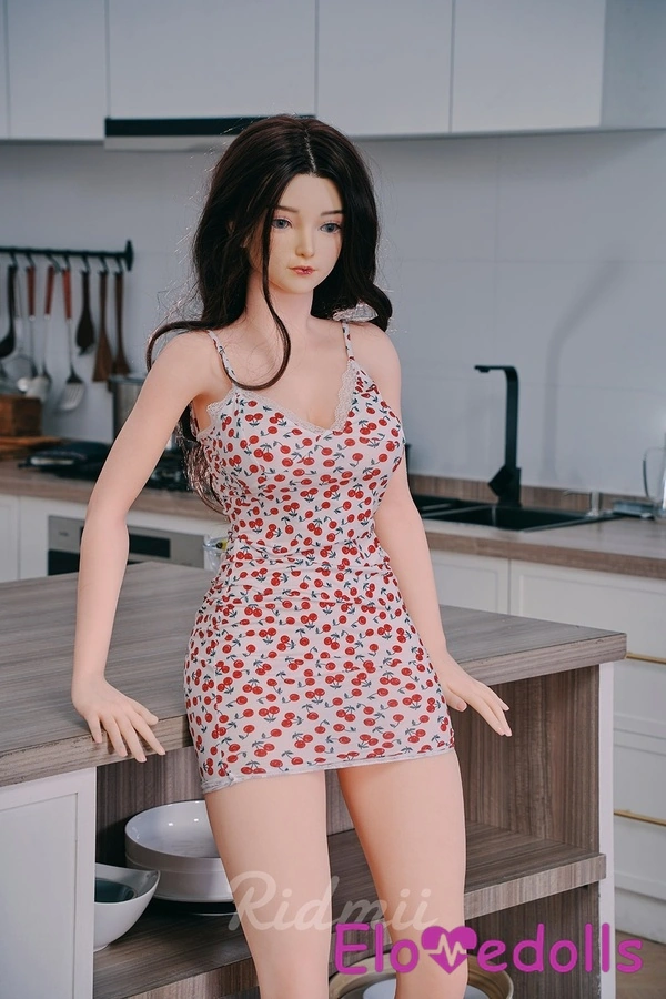 ตุ๊กตาเซ็กส์ซิลิโคนคัพ G ขนาด 163 ซม. หัวและลำตัว TPE หน้าอกเล็กอวบอิ่ม ผมสีน้ำตาลเข้ม แกลเลอรี่ 5