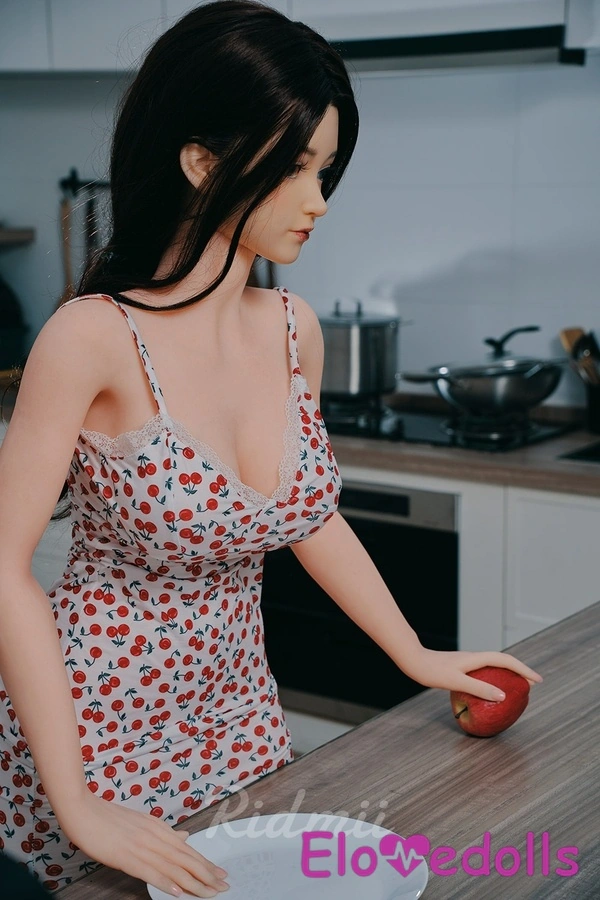 ตุ๊กตาเซ็กส์ซิลิโคนคัพ G ขนาด 163 ซม. พร้อมหัวและลำตัว TPE สีน้ำตาลเข้มอวบอิ่ม ริมฝีปากเต็ม รายละเอียด 1