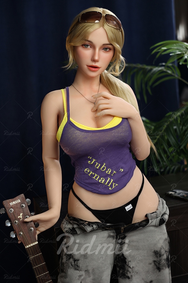 164cm D Cup Silicone Head & TPE Body Voluptuous Thin Lips Blonde European Sex Doll Gallery 4