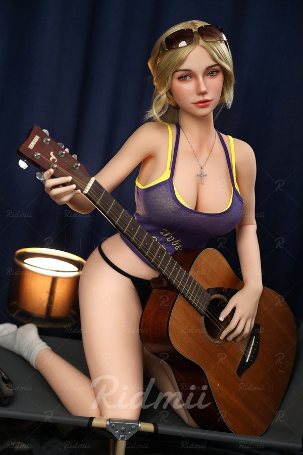 164cm D Cup Silicone Head & TPE Body Voluptuous Gray Eyes Thin Lips European Sex Doll Detail View 4