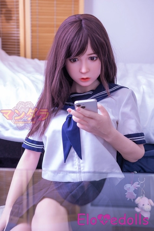 148cm D Cup Σιλικόνης με Γυαλιστερά Χείλη και Μπλε Μάτια, Μικρή Έφηβη Κούκλα Σεξ Λεπτομέρειες Προβολή 4