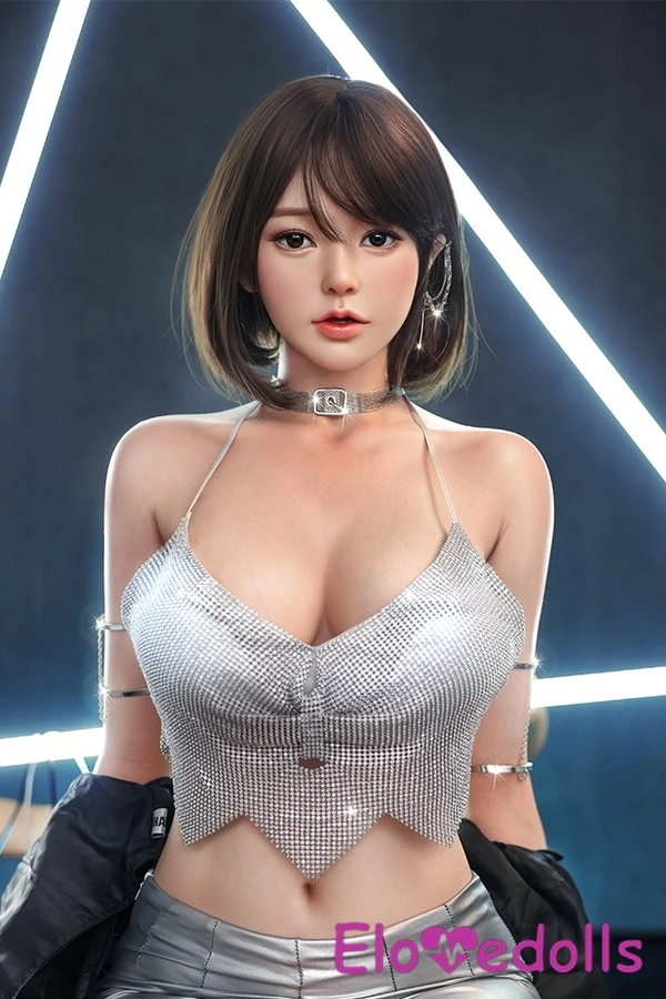 Búp bê tình dục người nổi tiếng 168cm E Cup Silicone đầy đặn, môi đầy đặn, mắt xám, bộ sưu tập 2