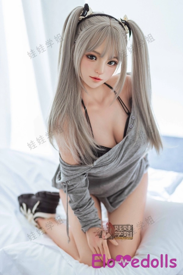 دمية جنسية يابانية صغيرة من السيليكون رمادية اللون بمقاس D وشفتين رفيعتين، معرض 7