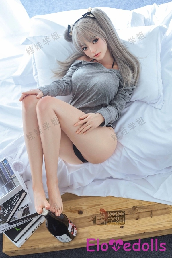 دمية جنسية يابانية من السيليكون بمقاس D وعيون رمادية وشفتين رفيعتين، عرض التفاصيل 4