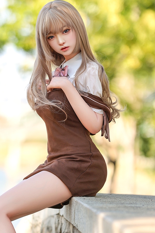 148cm D Cup Silicone Blonde Petite Breasts Natural Lips Japanese Sex Doll Gallery 3