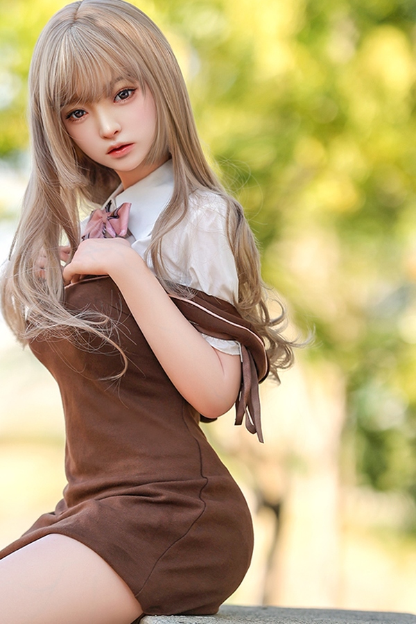 148cm D Cup Silicone Blonde Gray Eyes Natural Lips Japanese Sex Doll Gallery 4