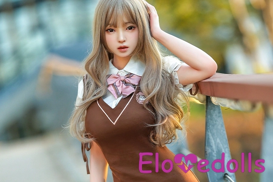 Búp bê tình dục Nhật Bản cỡ D 148cm, ngực nhỏ bằng silicon, mắt xám, bộ sưu tập 5