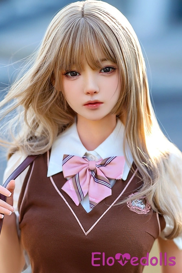 Búp bê tình dục Nhật Bản ngực nhỏ màu vàng silicone cúp D 148cm Gallery 8