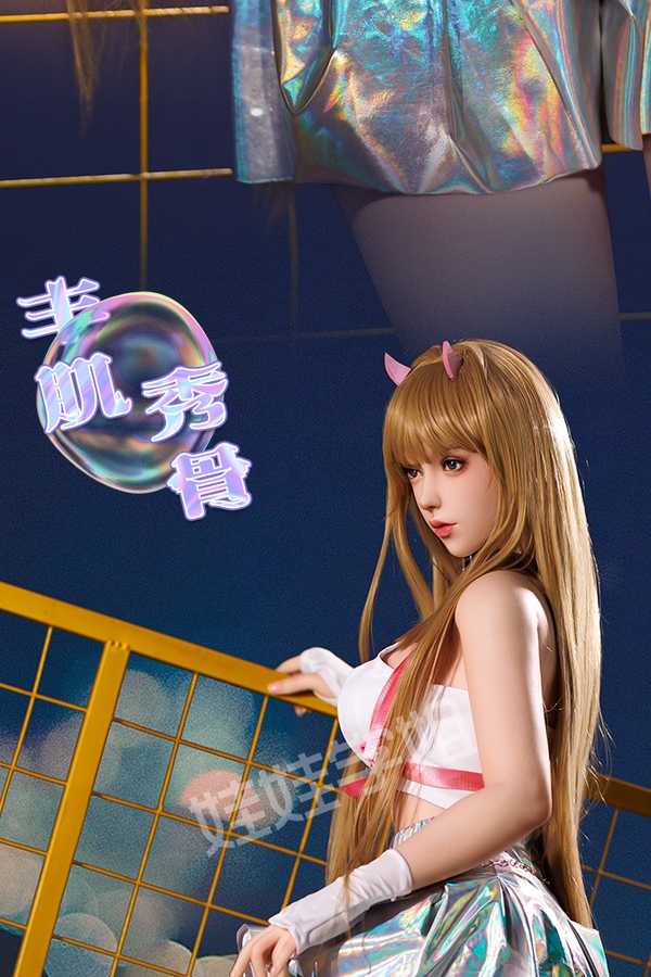 158cm E Cup Silicone Blonde Small Breasts Blue Eyes Japanese Sex Doll Gallery 6