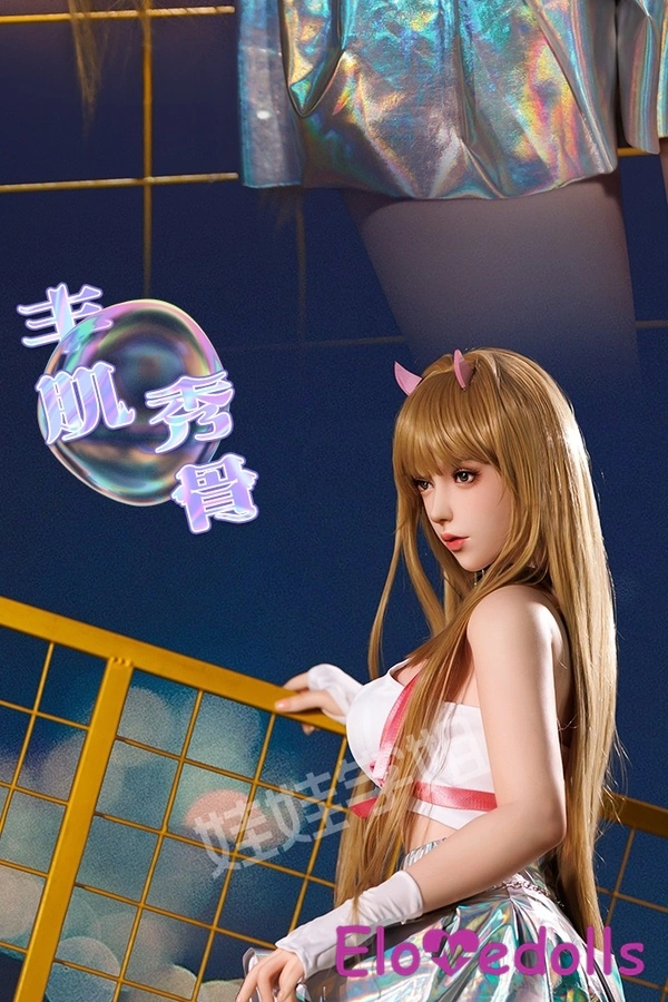 158cm E Cup Silicone Blonde Small Breasts Blue Eyes Japanese Sex Doll Gallery 6