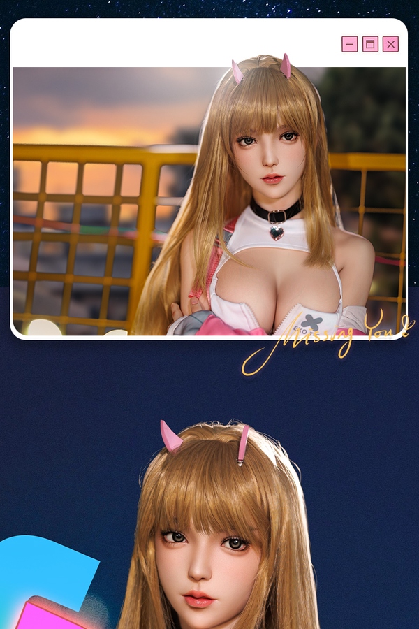 158cm E Cup Silicone Blonde Small Breasts Glossy Lips Japanese Sex Doll Detail View 3