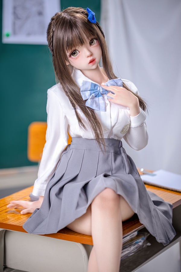 100cm E Cup Silicone Gray Eyes Thin Lips Medium Breasts Anime Sex Doll Product