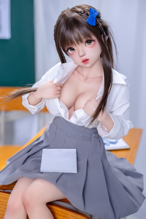 100cm E Cup Silicone Gray Eyes Medium Breasts Petite Anime Sex Doll Detail View 2