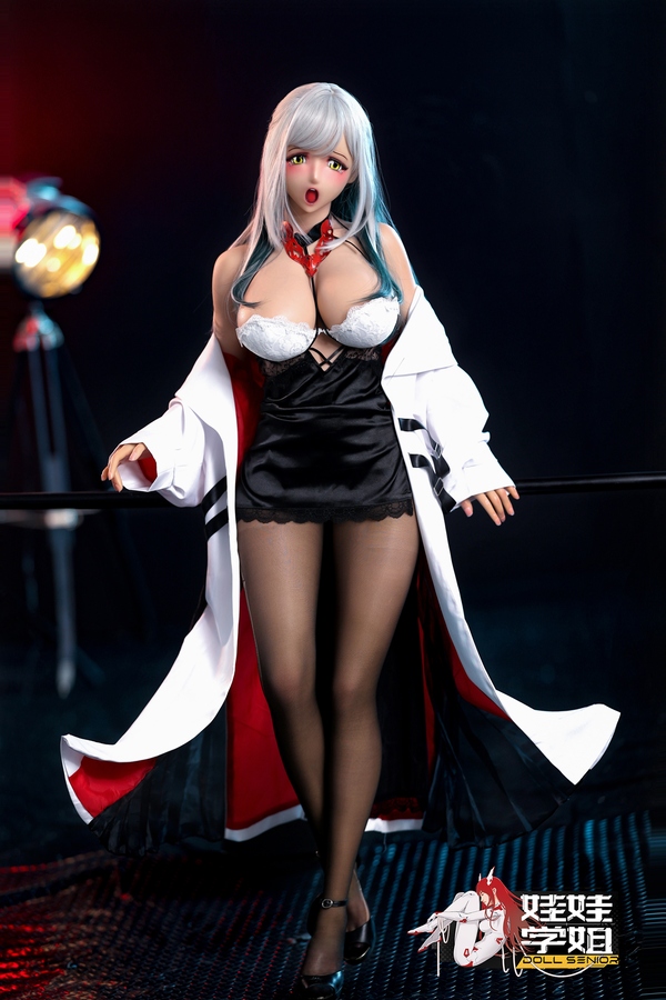 161cm E Cup Silicone Gray Eyes White Voluptuous Japanese Sex Doll Detail View 4