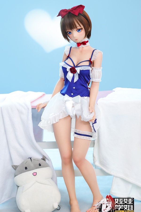 142cm B Cup Silicone Hourglass White Blue Eyes Anime Sex Doll Detail View 3