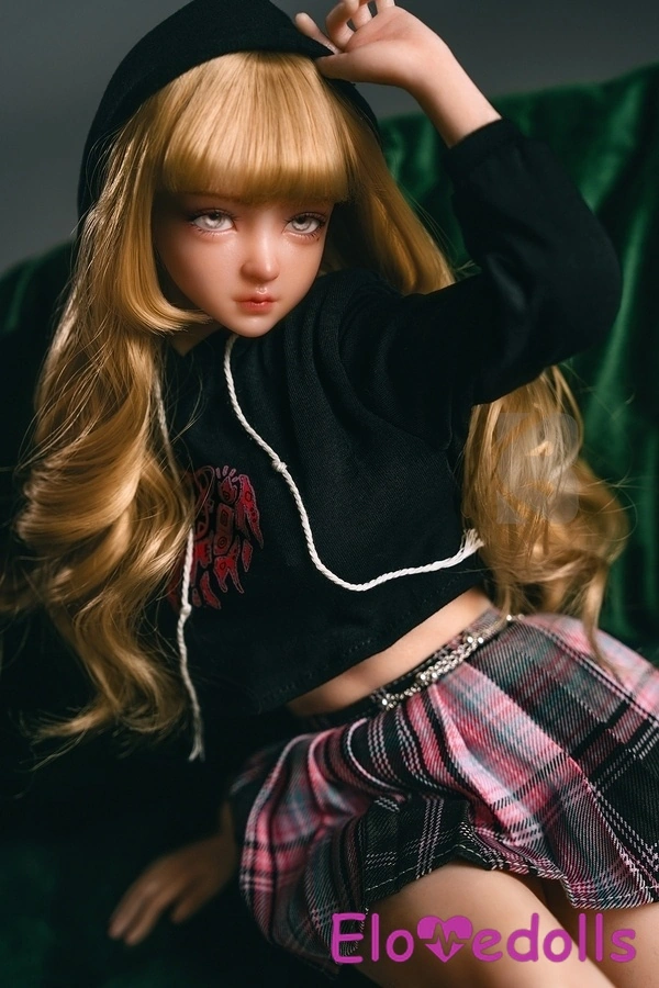 61cm B Cup Σιλικόνης Amber Eyes Ξανθιά Μικρά Στήθη Μίνι Κούκλα Σεξ Προϊόν