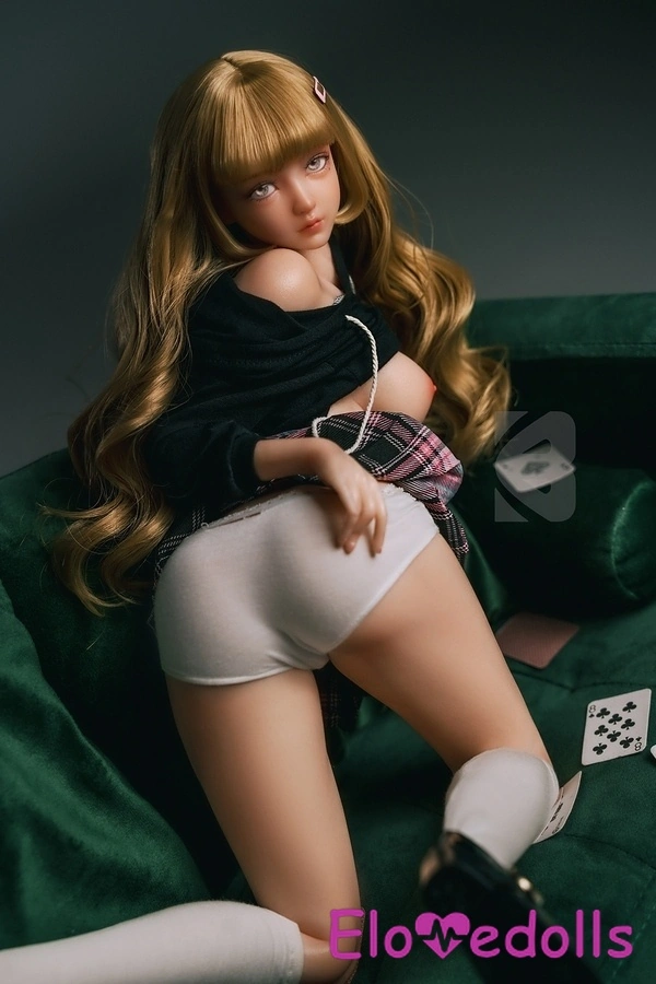 Búp bê tình dục mini 61cm ngực nhỏ bằng silicon mắt hổ phách B Cup Gallery 7