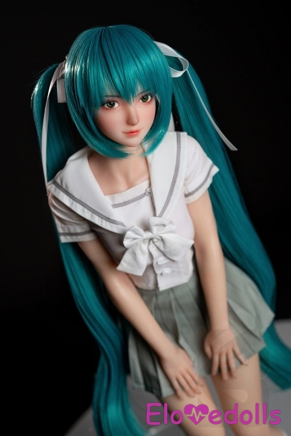 Búp bê tình dục Anime mắt xanh silicon cỡ B 61cm màu trắng nhỏ nhắn Bộ sưu tập 5