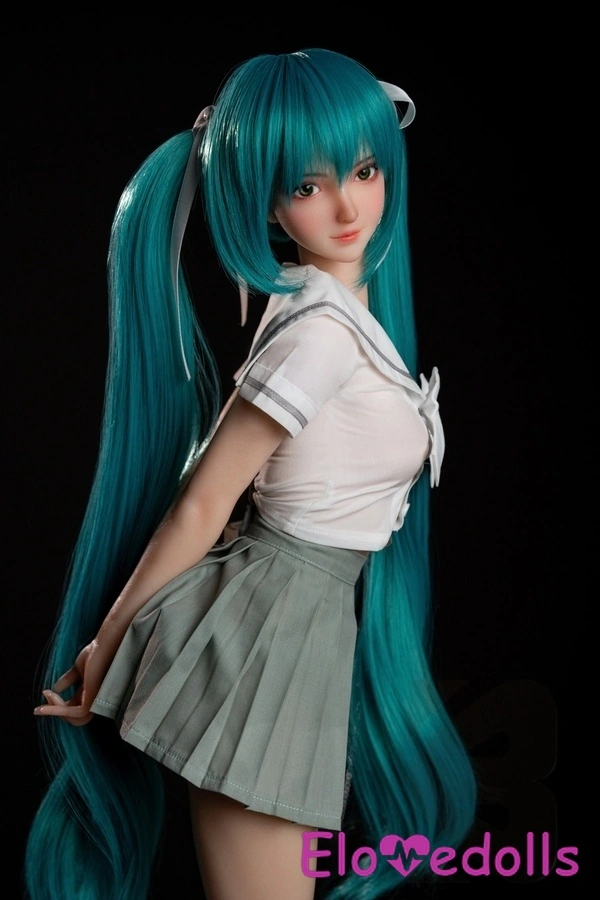 Búp bê tình dục Anime mắt xanh silicon ngực nhỏ ngực mỏng cỡ B 61cm Bộ sưu tập 6