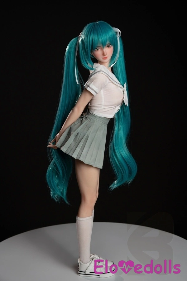 Búp bê tình dục Anime ngực nhỏ màu trắng silicon cúp B 61cm Gallery 7
