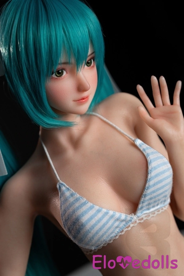 Búp bê tình dục Anime ngực nhỏ bằng silicon 61cm, ngực trắng, môi mỏng, bộ sưu tập 10