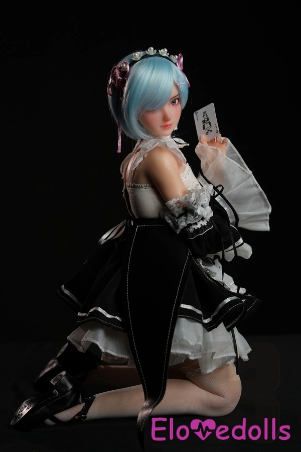 Búp bê tình dục Anime ngực nhỏ, mắt xanh, cúp B, silicon, màu trắng, chi tiết xem 10