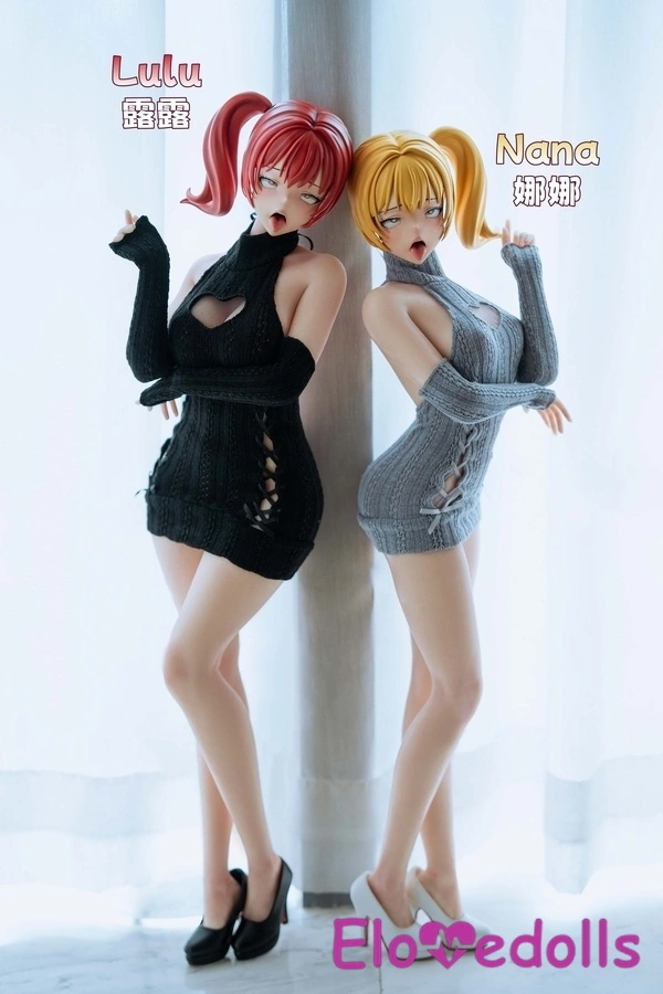 61cm E Cup Σιλικόνης Γκρι Μάτια Μικρά Στήθη Ξανθιά Anime Σεξ Κούκλα Προϊόν