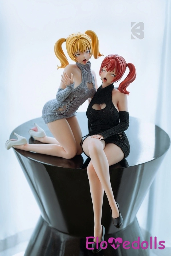 Búp bê tình dục Anime hình đồng hồ cát, môi mỏng, cúp E 61cm, màu vàng hoe, bộ sưu tập 7