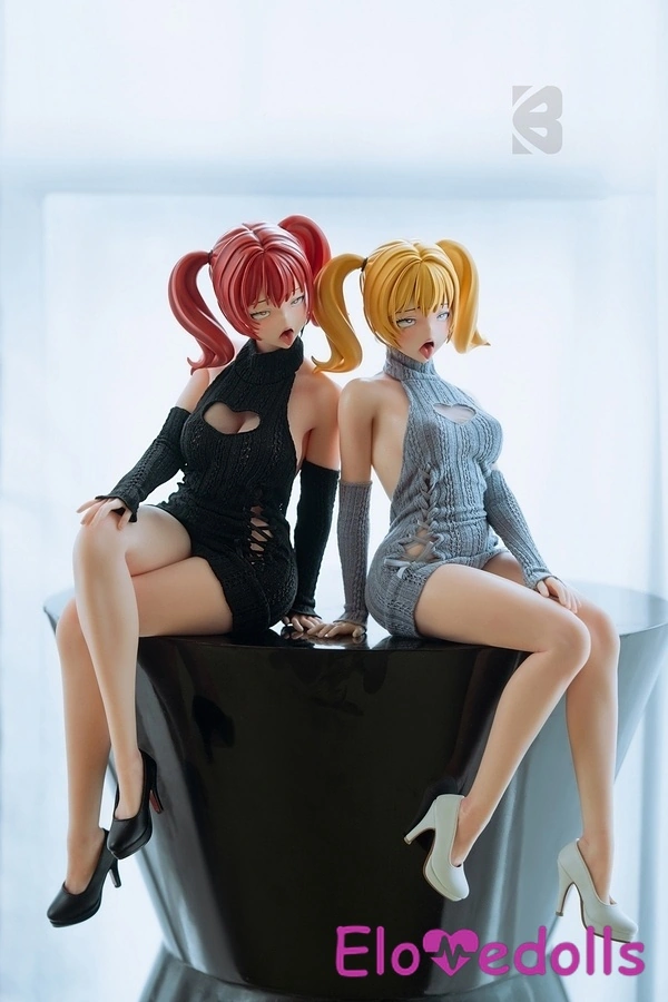 Búp bê tình dục Anime đồng hồ cát mắt xám ngực E Cup 61cm bằng silicon Bộ sưu tập 8