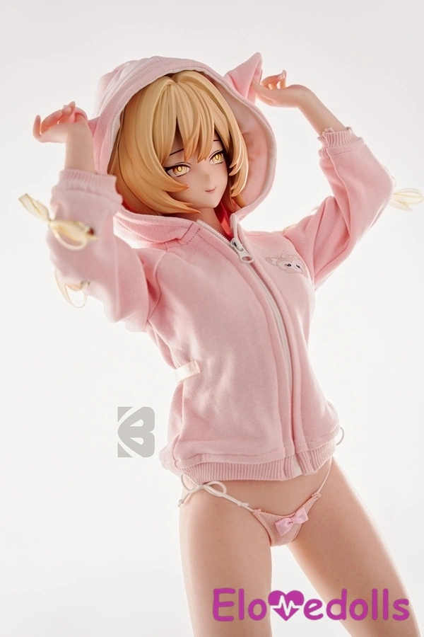 Búp bê tình dục Anime ngực nhỏ bằng silicon cúp B 61cm, tóc vàng, nhỏ nhắn, xem chi tiết 7