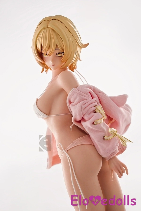 Búp bê tình dục Anime 61cm cúp B bằng silicon, môi mỏng, mắt hổ phách, chi tiết xem 11