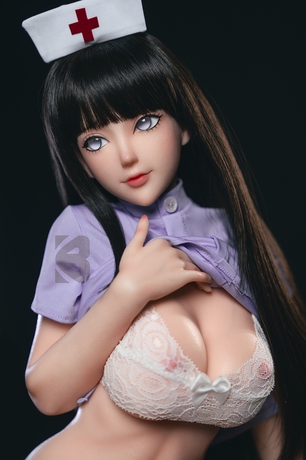 76cm C Cup Silicone Small Breasts Black Gray Eyes Anime Sex Doll Gallery 10