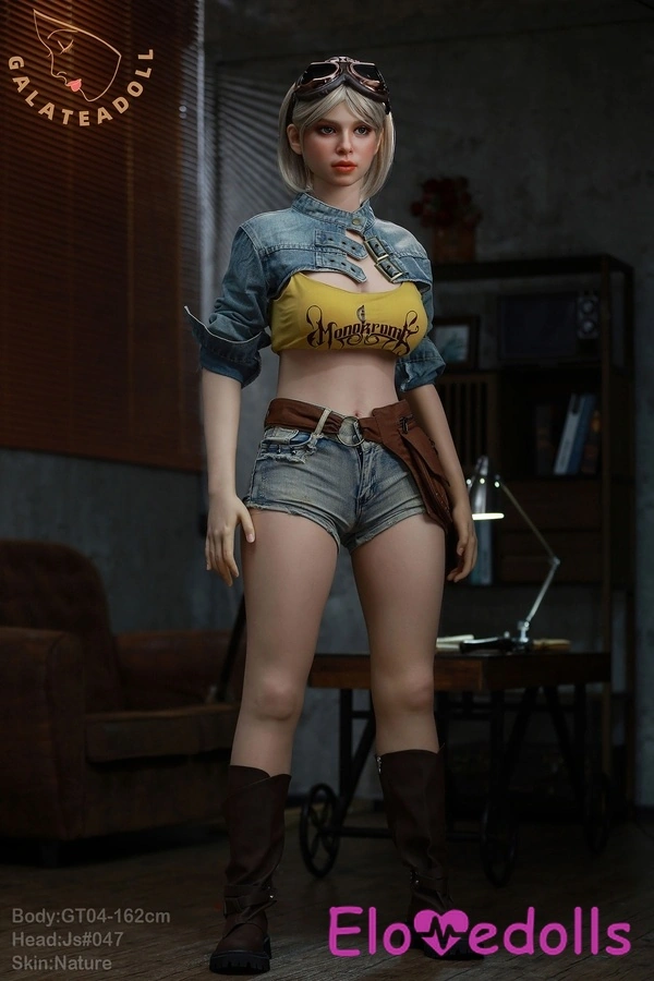 162 सेमी ई कप सिलिकॉन पेटिट ब्रेस्ट ब्लोंड एम्बर आइज़ रियलिस्टिक सेक्स डॉल गैलरी 2