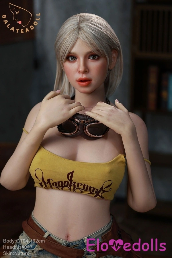 162 सेमी ई कप सिलिकॉन एम्बर आंखें घंटे के आकार का छोटा स्तन यथार्थवादी सेक्स गुड़िया विवरण देखें 3