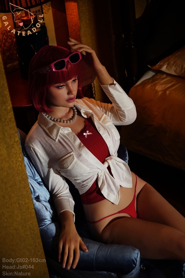 163cm F Cup Silicone Red Thin Lips Amber Eyes Realistic Sex Doll Gallery 2